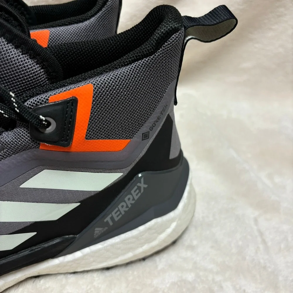 Adidas Womens Terrex Free Hiker 2.0 Gore Tex Hiking Shoes US 8.5 Gray‎ Boots